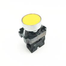 10 piezas XB2 BA51, señal amarilla, interruptor de botón a presión momentáneo, 1 orificio de montaje NO 22mm 2024 - compra barato
