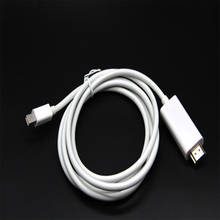 Cable adaptador macho compatible con Thunderbolt Displayport Mini, de 1,8 M, DP a HDMI, para Apple Macbook Mac Air 2024 - compra barato