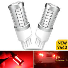 2X T20 7443 W21/5W BA15S P21W 1156  LED Bulbs Canbus White Car Daytime Running Lights DRL For Kia Rio 3 4 2015 2016 2017 2018 2024 - buy cheap