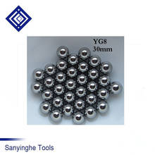 30mm YG8(1PCS/lots) alloy balls carbide ball for insert bearing instrument and pen making tool machine part, bearing, valve 2024 - buy cheap