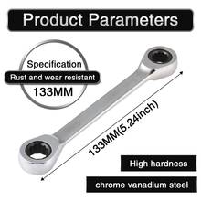 1pcs 8mm to 9 mm Double Head Ratchet Wrench Chrome Vanadium Combination Spanner High Quality Auto Repair Hand Home Tools 2024 - buy cheap