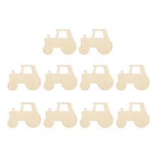 20Pack Blank Tractors Cutout Wooden Chips Scrapbooking Embellishment Crafts 2024 - buy cheap