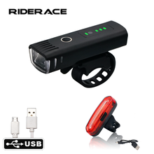 Luz delantera inteligente para bicicleta, linterna LED trasera de inducción recargable por USB, antideslumbrante, accesorios de ciclismo 2024 - compra barato