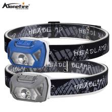 Alonefire HP51Headlamp USB Rechargeable Headlight COB LED Head Light with Built-in Battery Waterproof Head Lamp White Red Lighti 2024 - buy cheap