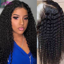 30 Inch Curly Human Hair Wig HD Transparent Lace Frontal Wig  Jerry Curl Brazilian Human Hair 250 Density 13X6 Lace Frontal Wig 2024 - buy cheap