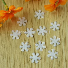 200pcs/lot 15mm White Felt Snowflake Patch Non-Woven Fabric Applique Edelweiss mixed Festival Decor, DIY Works accessories 2024 - buy cheap
