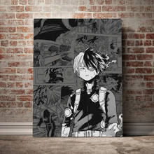 Shoto todoroki meu herói academia anime lona cartaz da pintura parede arte decoração sala de estar quarto estudo casa cartaz 2024 - compre barato