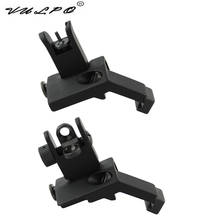 VULPO Airsoft Flip up Front and Rear Sight 45 Degree Offset Rapid Transition Backup Iron Sight Fit 20mm Picatinny rail 2024 - buy cheap