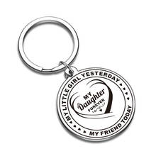 Inspirational Gift From Mom and Dad To Daughter, Inspiring Unique Key Chain Gift Keychain Daughter gifts 2024 - buy cheap