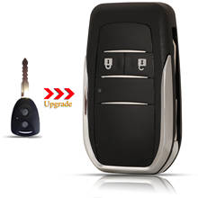 Kutery-carcasa de llave de coche modificada, 10 piezas, 2 botones, para Toyota Camry Corolla Avlon Rav4 Reiz Yaris 4runner Fit Daihatsu 2024 - compra barato
