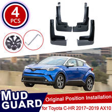 for Toyota C-HR 2017 2018 2019 CHR C HR AX10 4pcs Set Car Mud Flaps Front Rear Mudguard Splash Guards Fender Mudflaps 2024 - buy cheap