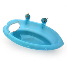 Pets Small Birds Toy Parrot Bathtub with Mirror Bath Shower Cleaning Bowl STTA889 2024 - buy cheap