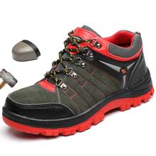 Men Winter Work Boots Anti Mite Piercing Mountaineering Beef Tendon Bottom Work Shoes Safety Shoes Steel Toe Cap Shoes Wholesale 2024 - buy cheap