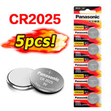 PANASONIC 5Pcs 3V CR2025 LM2025 BR2025 DL2025 KCR2025 Lithium Battery Button Coin Cell Suitable Supports Watch Calculator 2024 - buy cheap