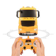 Brinquedo de carro de engenharia hrm 2.4g, veículo de descarga recarregável com simulação de rádio, máquina de controle remoto para presente para meninos 2024 - compre barato