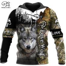 PLstar Cosmos Animal Hunting Wolf Hunter Tattoo symbol Streetwear Harajuku NewFashion 3DPrint Hoodies/Sweatshirts/zip/jacket S14 2024 - buy cheap