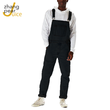 Black Denim Overalls Men's Pants Old School Easy Trousers Men Casual Cotton Jeans Pants Trousers Pantalons Streetwear 2024 - buy cheap