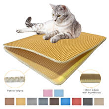 Multiple Colors Pet Cat Litter Mat Double Layer EVA Non-slip Pad Cat Sand Waterproof Clean Pad Cats Food Clean Accessories 2024 - buy cheap