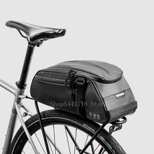 Bolsa de ciclismo para banco traseiro de bicicleta, à prova d'água, pu, rack traseiro, bagagem, bolsa de ombro 2024 - compre barato