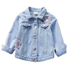2020 autumn kids clothes outfits Embroidery denim girls jacket for kids jeans jacket ands coats baby girl outerwear 2024 - buy cheap