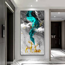 Modern Abstract Art Golden Tree and Bird Landscape Art Canvas Painting Wall Art Pictures for Living Room Home Decor (No Frame) 2024 - buy cheap