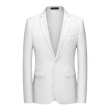 Chaqueta informal de negocios para hombre, abrigo Formal de talla grande 6XL-M, 11 colores, moda 2021 2024 - compra barato