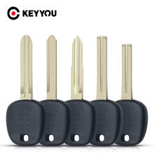 KEYYOU-Hoja de llave sin cortar para coche, carcasa de llave transponedora para Toyota Fit Lexus, sin Chip, funda Fob, reemplazo TOY41 TOY43 TOY40 TOY47, 10X 2024 - compra barato