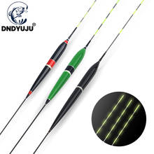 Dndyuju-boia luminosa inteligente para pesca, flutuador com led de alta sensibilidade, mudança de cor de mordida de peixe, boia eletrônica 2024 - compre barato