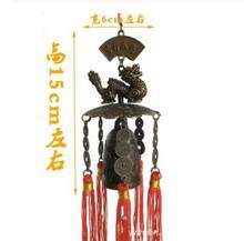 COPPER STATUE Chinese Zodiac Fengshui Shuanglong Hanging Decoration Bronze Money Into Treasure Fengling Hanging Crafts Buddhist 2024 - buy cheap