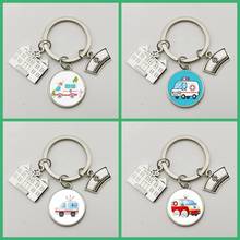 1pcs Creative Hospital Model Pendant Keychain Cute Medical Bag Nurse Keychain Doctor Gift Student Graduation Souvenir Handmade 2024 - buy cheap