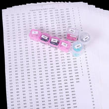 New 546 grids 5d Diamond Painting Tools Number label stickers for Diamond embroidery Storage Box Accessories Tools A4 size 2024 - buy cheap
