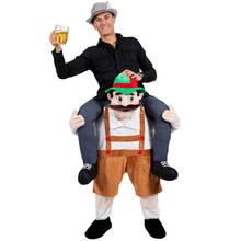 Christmas Cosplay Ride on Me Attached False Human Legs Adult Oktoberfest Mascot Disfraz Costume Walking Man Fancy Dress Up 2024 - buy cheap