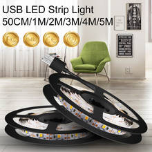 USB ленточный светильник DC 5 В Светодиодная лента световой ленты ТВ Светодиодная лента Гибкая лампа 0,5 м 1 м 2 м 3 м 4 м 5 м беспроводной светодиодный светильник для украшения ing 2024 - купить недорого