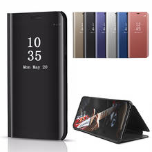 Зеркальный флип-чехол для телефона samsung Galaxy S20 Ultra S10e S10 5g S9 S8 Plus Note 10 Lite 9 8 S7 Edge S 20 S20plus S10plus 2024 - купить недорого