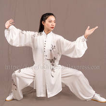 Chino ropa de Tai chi Traje de artes marciales rendimiento taiji ropa uniforme de Kung Fu para los hombres y las mujeres los niños niño niña niños 2024 - compra barato