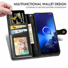 For ALCATEL 3X 2019 Cover Wallet PU Leather Phone Bag Case Simple Card Holders Shell Free Shipping 2024 - buy cheap