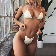Bikini Set 2021 Women Swimsuit Swimwear Solid Female Biquini Brazilian Summer Beach Bathing Suit Swim Wear 2024 - buy cheap