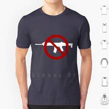 No más camiseta DIY de algodón, gran tamaño, S-6xl, tiro de pistola, Trauma, Trump, Vegas, nevadas, Las Vegas, pistolero, No Negro 2024 - compra barato