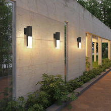 Lámpara LED de pared con Sensor de movimiento para exteriores, candelabro impermeable para jardín, porche, Villa, Hotel, patio, pasillo 2024 - compra barato