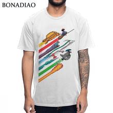 Unisex Camiseta Anime Arrebatados Ponyo Hayao Miyazaki Studio Ghibli Meu Vizinho Totoro Catbus Serviço de Entrega de Kiki T-shirt 2024 - compre barato