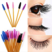 New Good Quality Disposable 50 Pcs/Pack Eyelash Eye Lash Makeup Brush Mini Mascara Wands Brush Eyelash Extension Beauty Tools 2024 - buy cheap