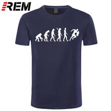 Camiseta de algodón de manga corta para hombres, camisa fresca de la evolución del salvavidas, nadador de rescate, ropa de hombre 2024 - compra barato