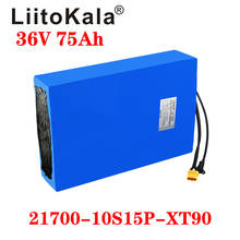 LiitoKala 36V 75ah 21700 5000mAh 10S15P Electric Bicycle Battery 36V 1000W Lithium Battery Built-in 30A BMS Electric Bikes Motor 2024 - buy cheap