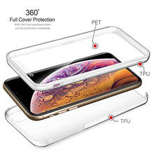 Чехол KISSCASE 360, прозрачный чехол для iPhone 11 Pro Max 11 Pro XR XS Max X, мягкий чехол из ТПУ для iPhone 6 8 7 Plus 2024 - купить недорого