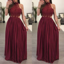 Женское длинное летнее вечернее платье, Пляжное платье, белое, винно-красное платье 2024 - купить недорого