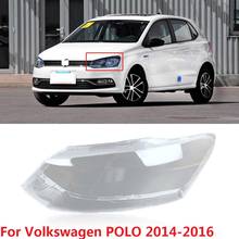 CAPQX-cubierta de pantalla de luz delantera para coche, carcasa de luz frontal impermeable para Volkswagen POLO 2014 2015 2016 2024 - compra barato