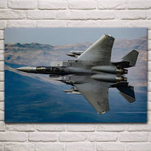 Carteles de aviones militares de la Marina de los Estados Unidos, cuadro de pared, decoración para el hogar y la sala de estar, Mcdonnell f 15e strike eagle fighter, KP104 2024 - compra barato