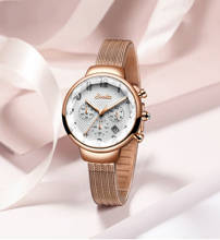 SUNKTA новые женские роскошные брендовые часы простые Кварцевые женские водонепроницаемые наручные часы женские модные повседневные часы reloj mujer 2024 - купить недорого