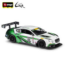 Bburago 1:24 Model Car Simulation Alloy Racing Metal Toy Car Children Toy Gift Collection  Bentley Continental GT3 2024 - buy cheap