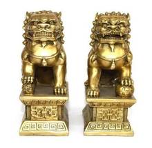 Brass Foo Dogs Lions statue a pair 2024 - buy cheap